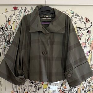 Stella McCartney Olive Green Plaid Jacket